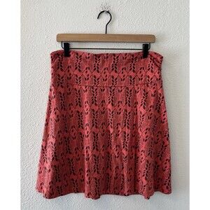 Toad and Co Chaka Skirt Womens Medium Reddish Tencel Cotton Hiking Athletic